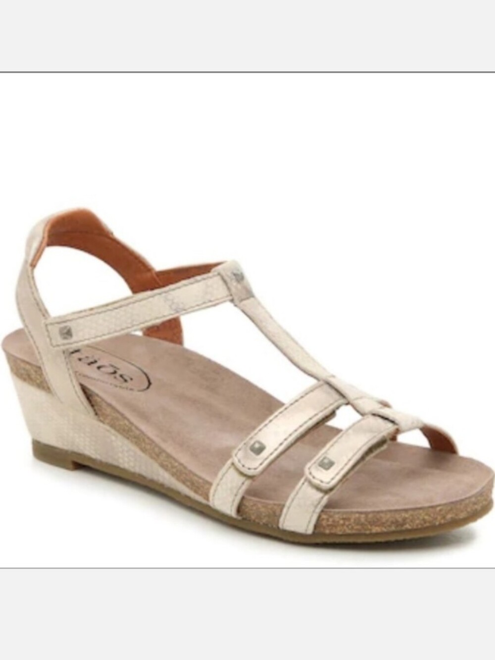 Taos Wanderer wedge sandal Gold Metallic EU 37/US 6.5 EUC